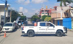 Aparatoso operativo de Guardia Nacional y Estatal en Avenida Quesada