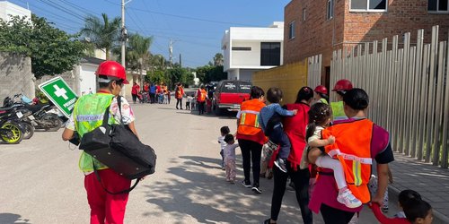 Protección Civil de Rioverde efectuó simulacros en instituciones educativas
