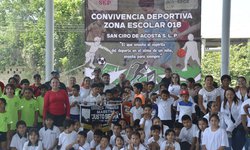 Fomentan deporte y valores en la niñez de San Ciro de Acosta con convivencia escolar