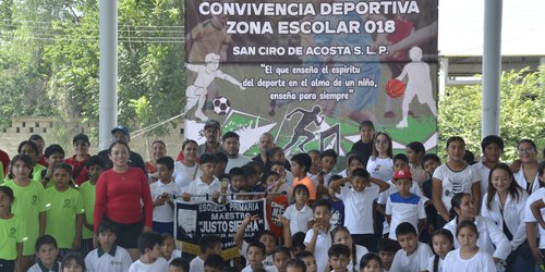 Fomentan deporte y valores en la niñez de San Ciro de Acosta con convivencia escolar