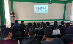 Realizan talleres de prevención de la violencia en el CBTA 187, en San Ciro de Acosta