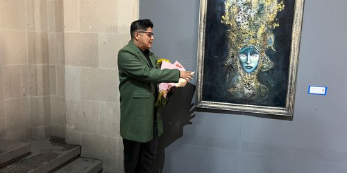 Inauguran exposición de Jon Dorado en el Teatro de la Paz