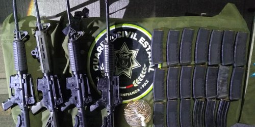 Decomisan arsenal a grupo criminal en El Naranjo