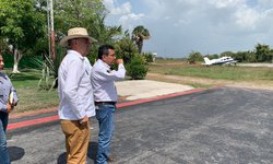 Con apoyo del Estado, avanza modernización del aeropuerto de Tamuín