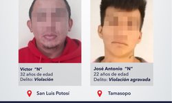 Fiscalía captura a otros dos agresores sexuales en SLP