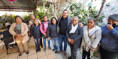 Alcalde desayunó con las familias de la Col. María Asunción