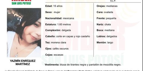 Adolescente de 15 años se perdió en Aquismón y lanzan alerta de búsqueda