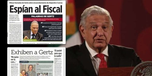 Quieren tumbar a Gertz y descarrilar al Gobierno.- AMLO