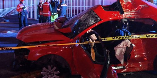 Choque de Audi en Ecatepec deja cuatro muertos; conductor iba a exceso de velocidad
