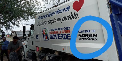 Publicitan en camión de basura laboratorio de dirigente panista que aspira a ser Alcaldesa