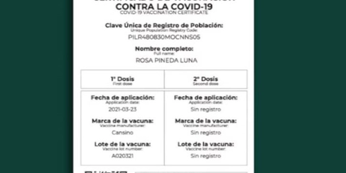 Certificado de vacunación COVID: Así puedes obtenerlo