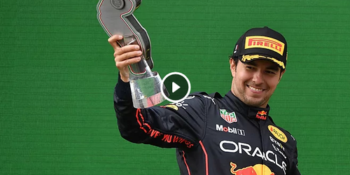 Checo Pérez, feliz con el 1-2 de Red Bull: "Hoy es un gran día para el equipo"
