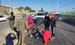Guardia Civil apoya en accidente en Circuito Potosí
