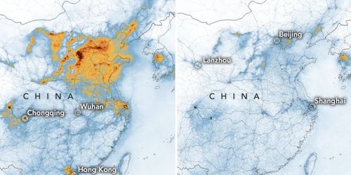 Se reduce contaminación en China, por el Coronavirus: NASA