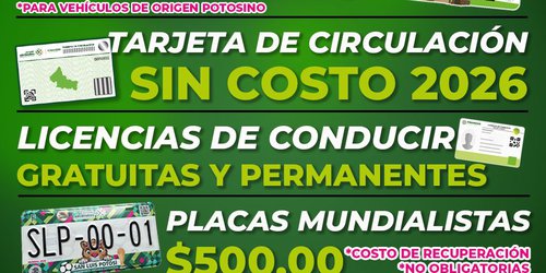 Reduce costo del control vehicular en 2026