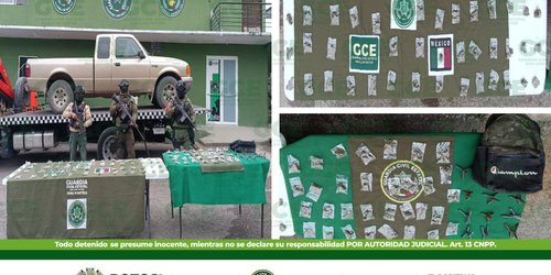 Droga, vehículos y "ponchallantas" aseguran en Ciudad Valles