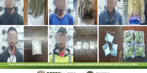 Detuvieron a 30 personas por posesión de droga en distintos hechos
