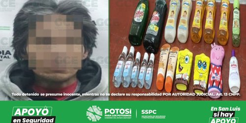 Detienen a sujeto que robó mercancía en negocio comercial