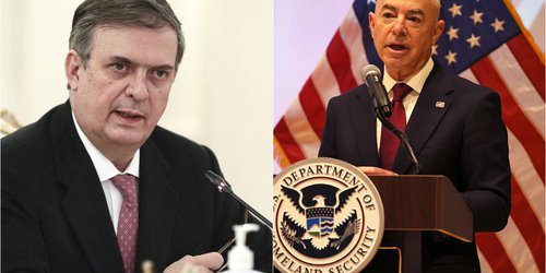 Canciller mexicano y Alejandro Mayorkas hablan sobre migración