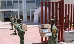 El Ejército Mexicano entregó 10 ventiladores al Hospital Morones