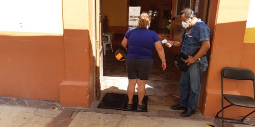 Refuerzan filtros sanitarios en presidencia de Ciudad Fernández para prevenir Covid