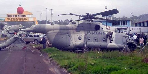 En Hidalgo, cae helicóptero en el que viajaba secretario de Gobierno de Veracruz