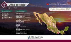 Se prevén chubascos y lluvias fuertes con descargas eléctricas y posibles granizadas en partes de SLP