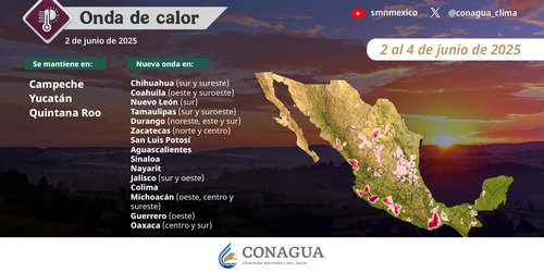 Se prevén chubascos y lluvias fuertes con descargas eléctricas y posibles granizadas en partes de SLP