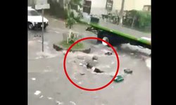 Joven es arrastrada por la corriente y arrollada por un camión tras fuertes lluvias