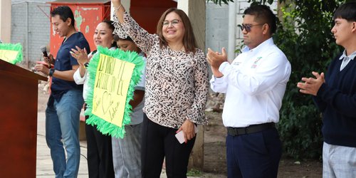 Diputada Lety Vázquez inaugura comedores en la Telesecundaria “Esperanza Campesina” de La Noria