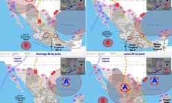 Ondas tropicales generarán lluvias fuertes en SLP durante el fin de semana