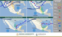 Lluvias y bajas temperaturas por nuevo frente frío