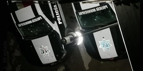 Rafaguean comandancia de la Policía Municipal en Tamasopo