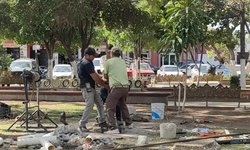 Se abate pozo en la plaza de CdFdz, y perforan otros seis metros