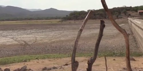 Está completamente seca la presa San Diego