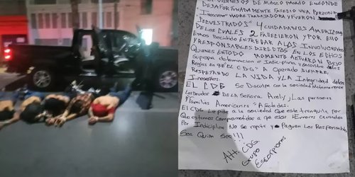 Cártel del Golfo entregó a 5 presuntos responsables del Caso Matamoros y pidió “disculpas” a la sociedad