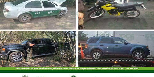 Recuperan siete unidades robadas, y detienen a tres implicadas en SLP