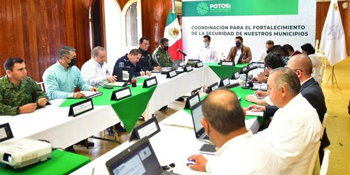 Gobernador Ricardo Gallardo encabeza mesa de seguridad en Huasteca Sur