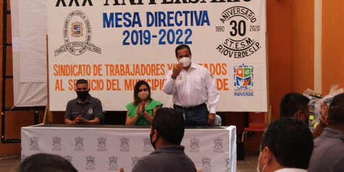 Reconoce Ramón Torres trabajo de empleados sindicalizados