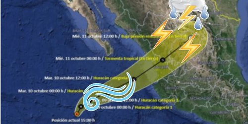 Frente frío y tormenta elevarán posibilidades de lluvia