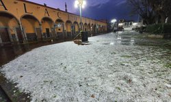 Fuerte tromba de granizo sorprende a Tierra Nueva