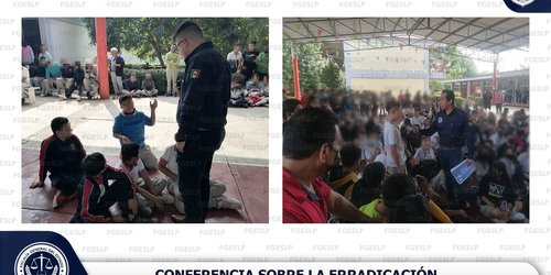 FGSLP imparte conferencia sobre erradicación de la violencia de género en escuela de Ébano