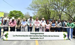 Concluye modernización del camino a San Pedro de las Anonas en Aquismón