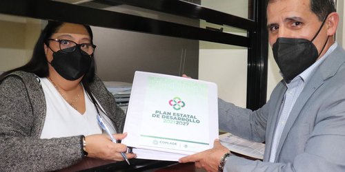Ejecutivo entrega al legislativo PED 2021-2027 para su aprobación