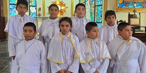 Monaguillos de Lagunillas participan en encuentro diocesano en Ciudad Valles