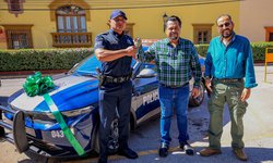 Refuerzan seguridad en Ciudad Fernández con entrega de patrulla y equipamiento