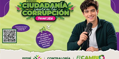 Convocan a universitarios potosinos a concurso de podcast contra la corrupción