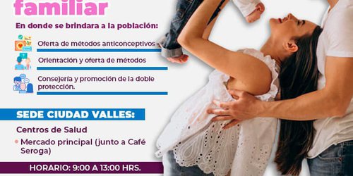 Realiza Salud jornadas de planificación familiar