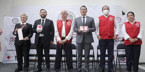 Diputadas y Diputados donan un día de salario a la Cruz Roja