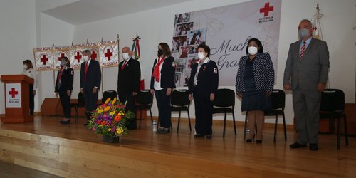 Cruz Roja reconoce labor de Lorena Valle como presidenta honoraria